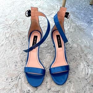 Musette blue leather sandals ,Size 39 EU, US 8